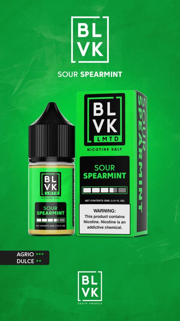 NicSalt – BLVK LMTD – Sour Spearmint (30ml)